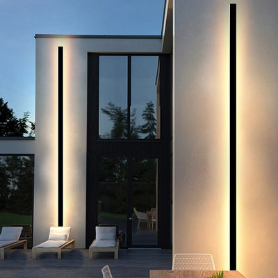 Linear LED Outdoor Wall Light — Architectural Up/Down Bar (IP65, 30–240 cm)