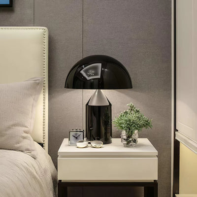 Designer Mushroom-Head Table Lamp — Italian Modern (Dimmable)