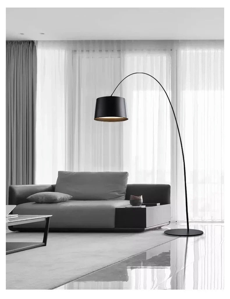 Grand Arc Floor Lamp — Sweeping Statement LED (H220)