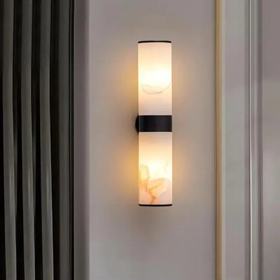 Luxury Alabaster Marble Wall Sconce — Spanish Stone & Solid Copper