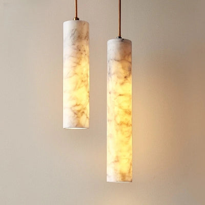 Copper & Marble Pendant — Luxury Mini Chandelier