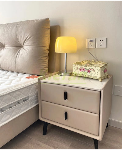 Cream Sculptural LED Table Lamp — Soft Mushroom Glow (Cordless)