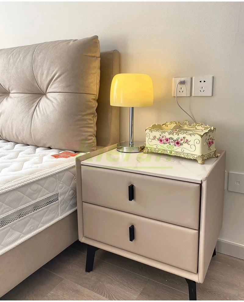 Cream Sculptural LED Table Lamp — Soft Mushroom Glow (Cordless)