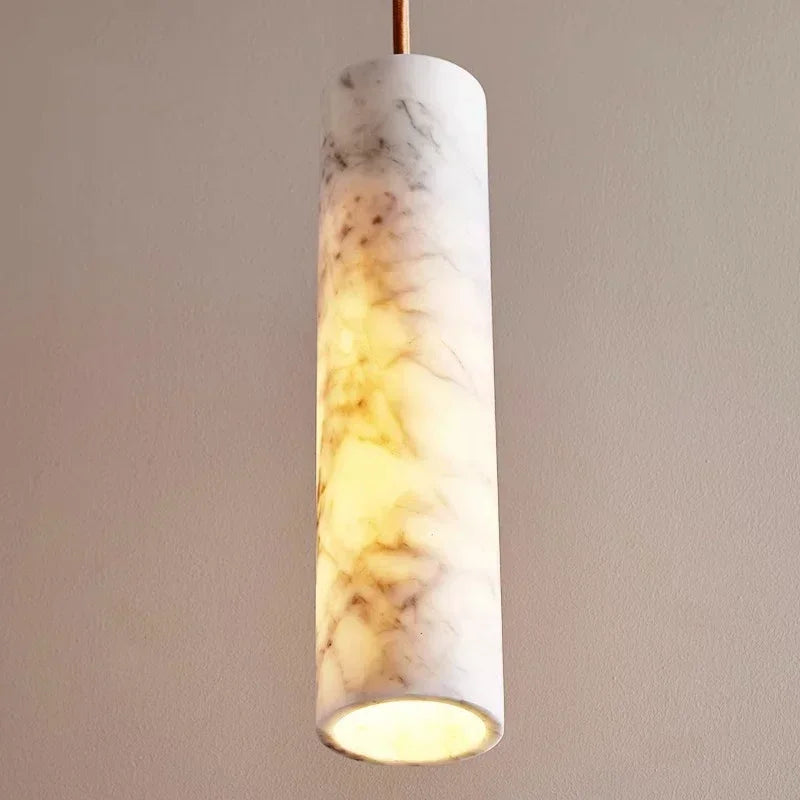 Copper & Marble Pendant — Luxury Mini Chandelier