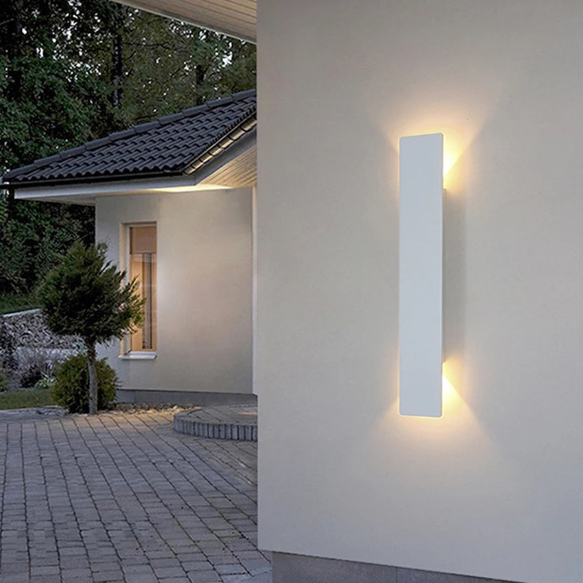 Up/Down Cube Wall Sconce — Modern Outdoor LED (IP65)