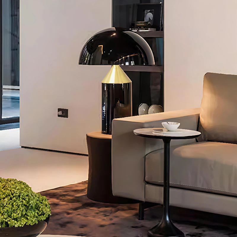 Designer Mushroom-Head Table Lamp — Italian Modern (Dimmable)