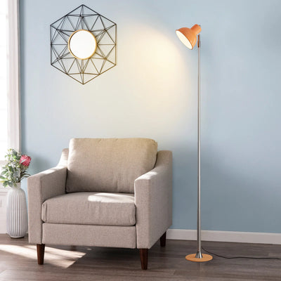 Adjustable Column Floor Lamp — Slim LED Reading Light (3-Tone)