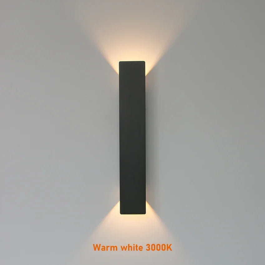 Up/Down Cube Wall Sconce — Modern Outdoor LED (IP65)