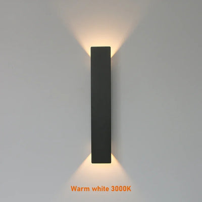 Up/Down Cube Wall Sconce — Modern Outdoor LED (IP65)