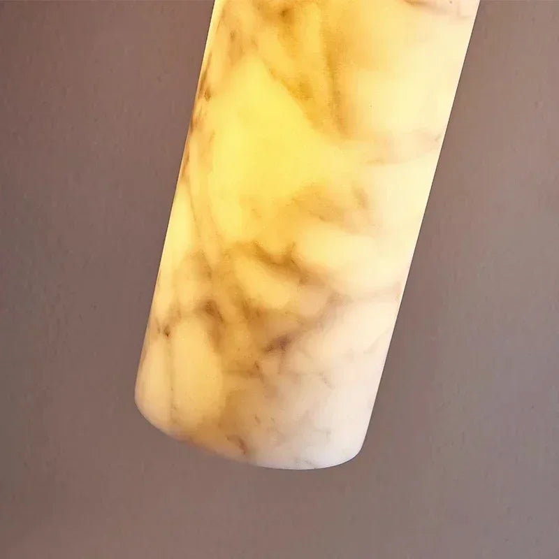 Copper & Marble Pendant — Luxury Mini Chandelier