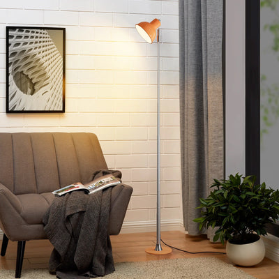 Adjustable Column Floor Lamp — Slim LED Reading Light (3-Tone)