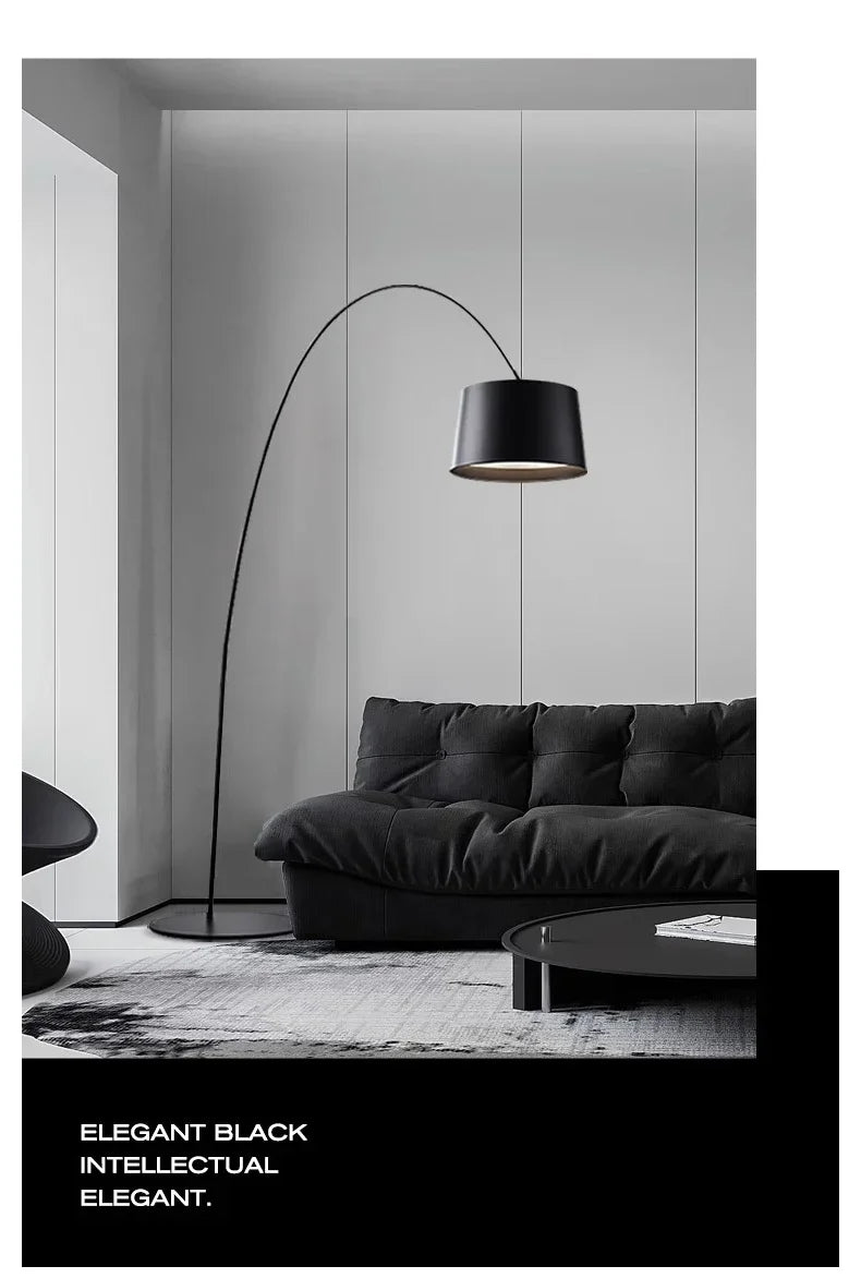 Grand Arc Floor Lamp — Sweeping Statement LED (H220)