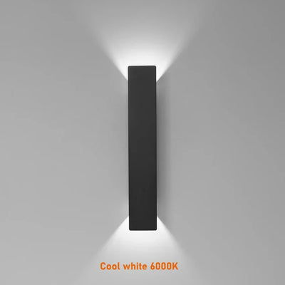 Up/Down Cube Wall Sconce — Modern Outdoor LED (IP65)