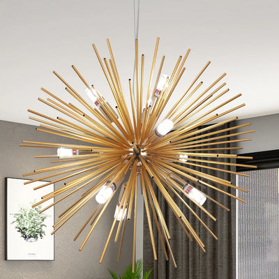 Dandelion Sputnik Chandelier — Aluminium Burst LED (Nordic)