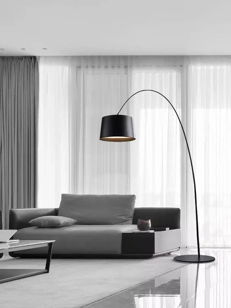Grand Arc Floor Lamp — Sweeping Statement LED (H220)