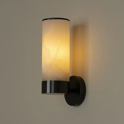 Luxury Alabaster Marble Wall Sconce — Spanish Stone & Solid Copper