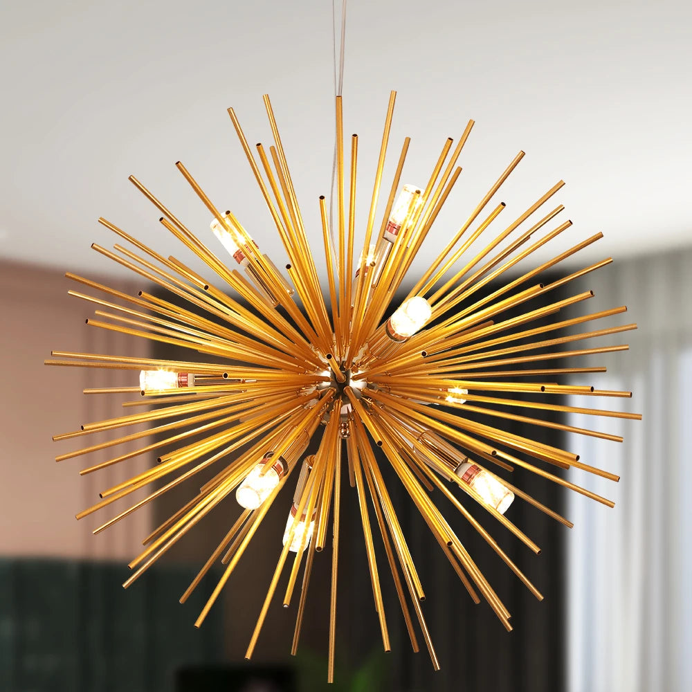 Dandelion Sputnik Chandelier — Aluminium Burst LED (Nordic)