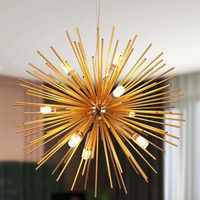 Dandelion Sputnik Chandelier — Aluminium Burst LED (Nordic)