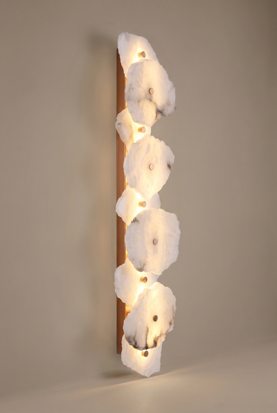 Spanish Marble Linear wall sconce studio product view